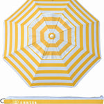 Beach Umbrella – Portable Tilt Outdoor Sun Shade with Carry Bag
