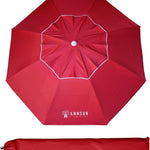 Beach Umbrella – Portable Tilt Outdoor Sun Shade with Carry Bag
