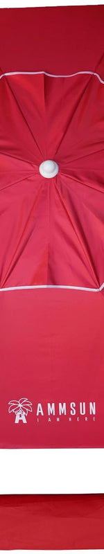 Beach Umbrella – Portable Tilt Outdoor Sun Shade with Carry Bag - Media 1