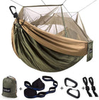 Camping Hammock with Mosquito Net – Double or Single