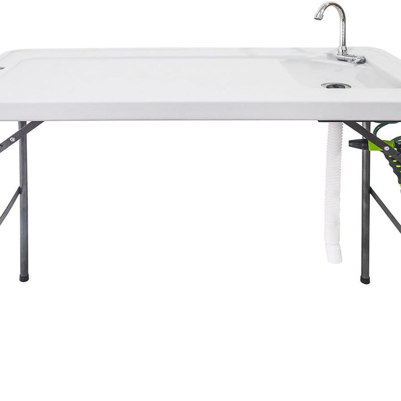 Folding Fish Cleaning Table with Sink & Sprayer Options