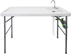 Folding Fish Cleaning Table with Sink & Sprayer Options