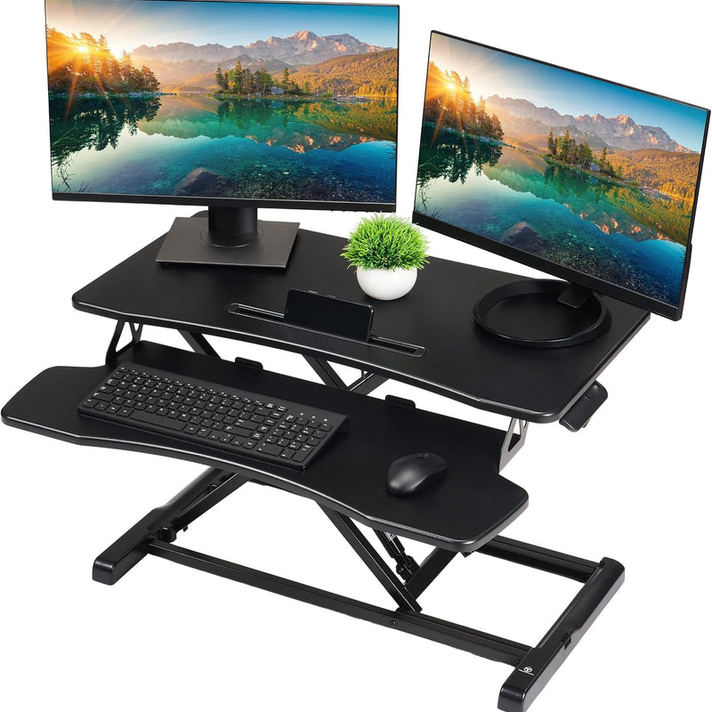 Standing Desk Converter – Adjustable Sit-to-Stand Desk Riser