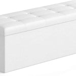 BENCH WITH STORAGE – FOLDING OTTOMAN WITH PADDED SEAT