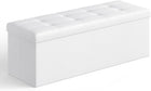 BENCH WITH STORAGE – FOLDING OTTOMAN WITH PADDED SEAT