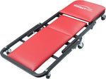 2-in-1 Convertible Z-Creeper Seat - Rolling Mechanic Creeper with Wheels, Under Dash Creeper & Garage Chair for Auto Repair, Low Profile Roller Seat - Media 1
