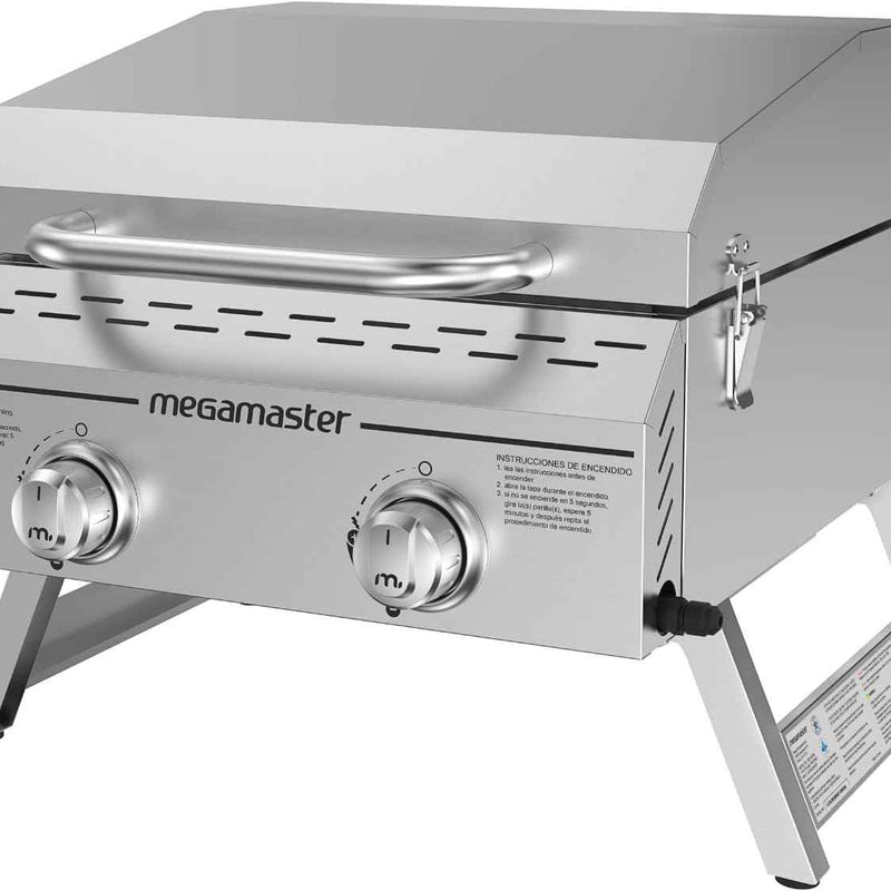 PORTABLE STAINLESS STEEL TABLETOP PROPANE GRILL – 2 & 3 BURNER OUTDOOR BBQ OPTIONS