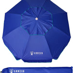 Beach Umbrella – Portable Tilt Outdoor Sun Shade with Carry Bag