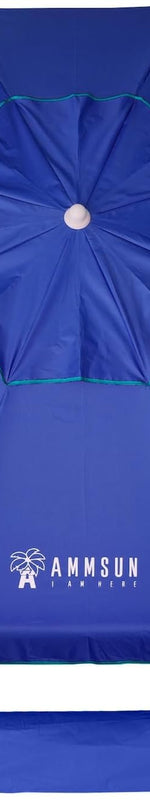 Beach Umbrella – Portable Tilt Outdoor Sun Shade with Carry Bag - Media 1