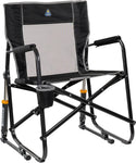 FOLDING ROCKING CHAIR – PORTABLE OUTDOOR CAMPING CHAIR WITH CUP HOLDER - Media 1