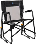 FOLDING ROCKING CHAIR – PORTABLE OUTDOOR CAMPING CHAIR WITH CUP HOLDER