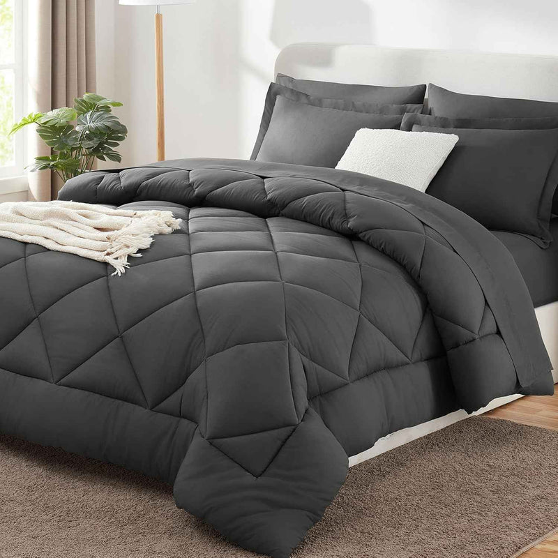 BEDDING SETS – 7-PIECE COMFORTER SET WITH SHEETS