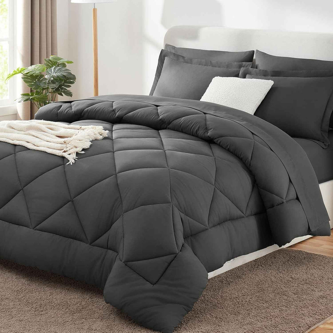BEDDING SETS – 7-PIECE COMFORTER SET WITH SHEETS