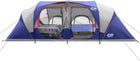 10–12 PERSON WATERPROOF CABIN CAMPING TENT WITH ROOM DIVIDERS, RAINFLY & CARRY BAG