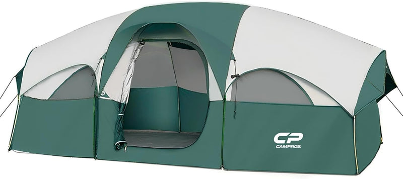 Family Dome Camping Tent - 5-8, 6 & 8 Person - Waterproof, Rainfly & Carry Bag