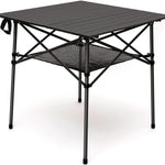 Aluminum Folding Camping Table – Portable Roll-Up with Carry Bag