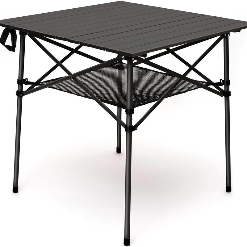 Aluminum Folding Camping Table – Portable Roll-Up with Carry Bag
