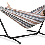 Double Hammock with Steel Stand – 450 lb Capacity, Indoor & Outdoor