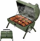 PORTABLE TABLETOP BBQ GRILL – CHARCOAL OUTDOOR GRILLS FOR CAMPING, PATIO, BEACH & BACKYARD