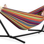 Double Hammock with Steel Stand – 450 lb Capacity, Indoor & Outdoor