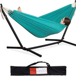 Double Hammock with Steel Stand – 450 lb Capacity, Indoor & Outdoor