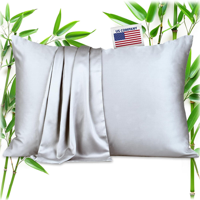 Zippered Pillowcases – 100% Viscose from Bamboo, Set of 2