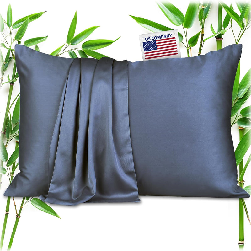 Zippered Pillowcases – 100% Viscose from Bamboo, Set of 2