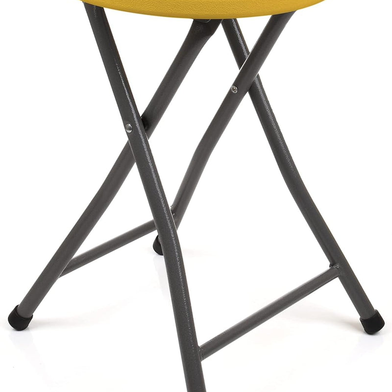 Folding Stool with Metal Frame – Indoor & Outdoor Seating