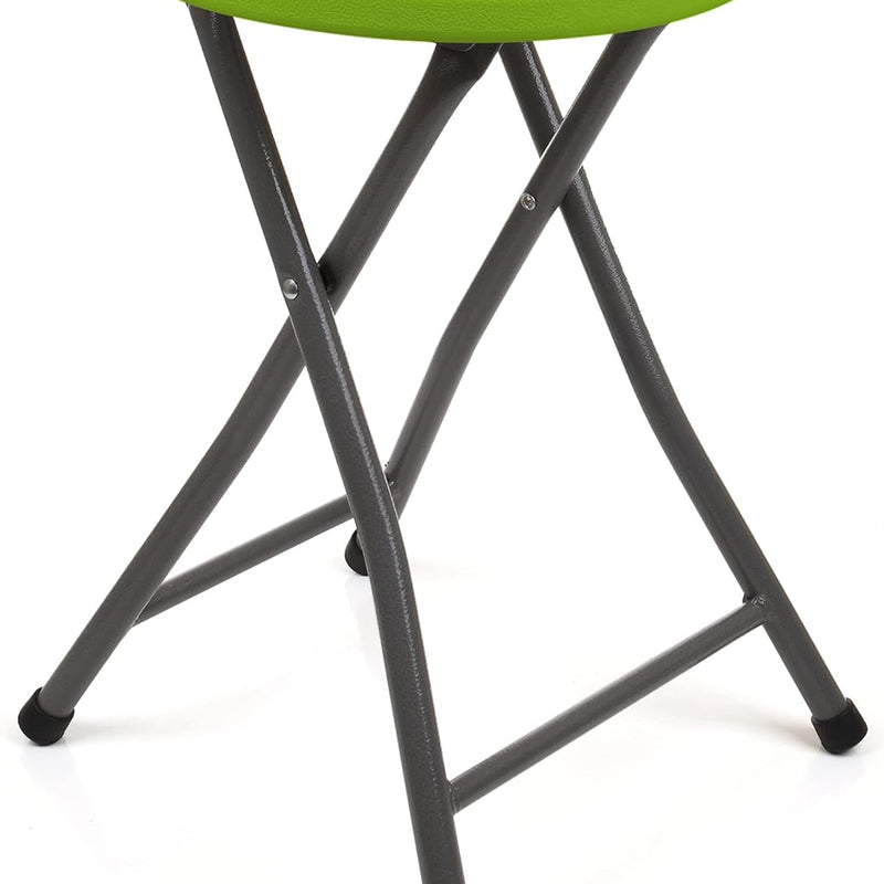 Folding Stool with Metal Frame – Indoor & Outdoor Seating