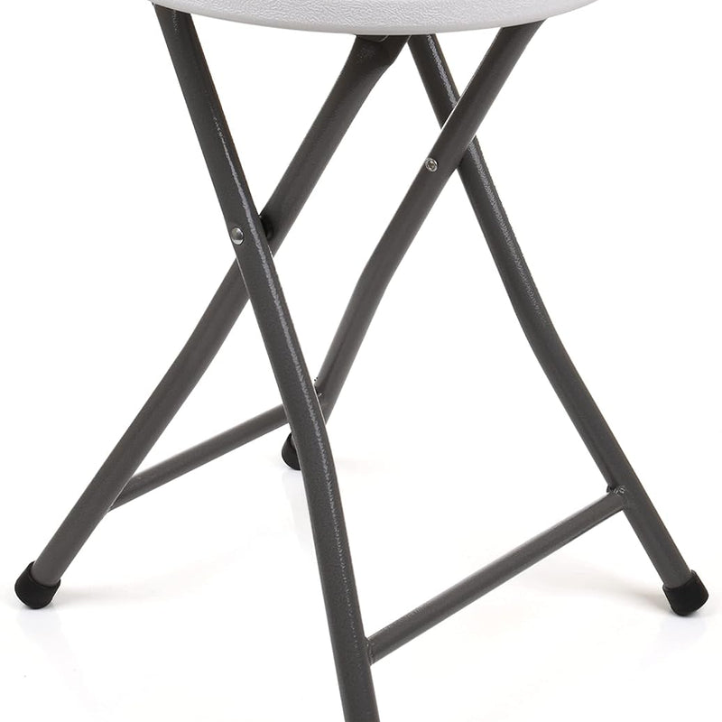 Folding Stool with Metal Frame – Indoor & Outdoor Seating