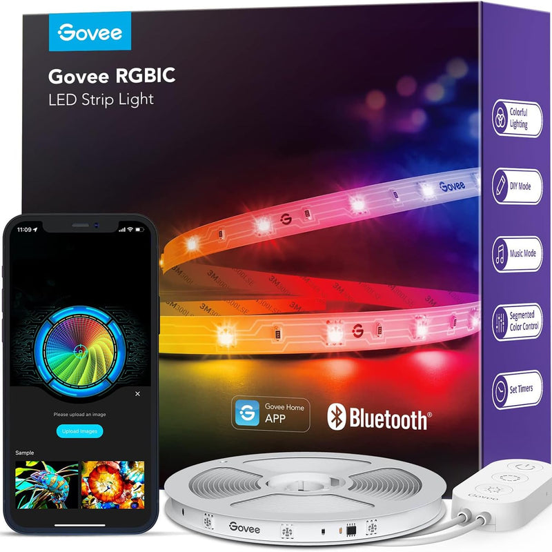 LED STRIP LIGHTS – RGBIC, APP CONTROL & MUSIC SYNC