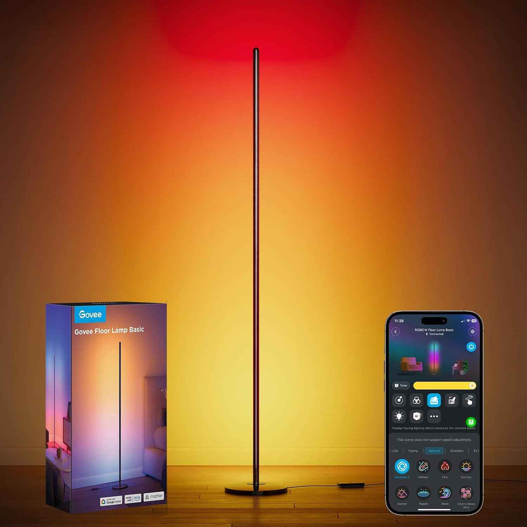 FLOOR LAMP – SMART RGBIC CORNER LAMP WITH MUSIC SYNC