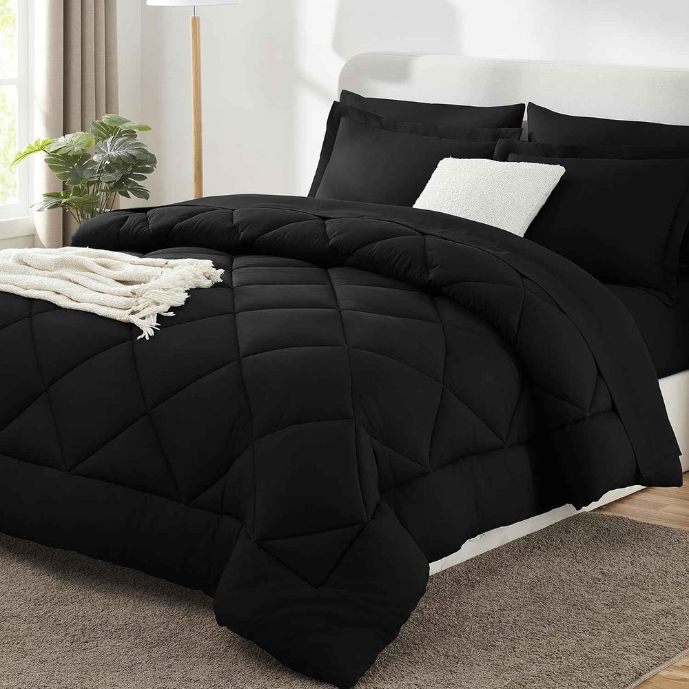 BEDDING SETS – 7-PIECE COMFORTER SET WITH SHEETS