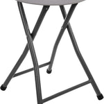 Folding Stool with Metal Frame – Indoor & Outdoor Seating