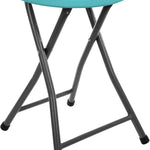Folding Stool with Metal Frame – Indoor & Outdoor Seating