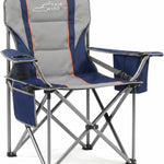 OVERSIZED CAMPING CHAIR –  550 LB HEAVY-DUTY FOLDING CHAIR WITH WIDE PADDED SEAT WITH LUMBAR SUPPORT