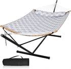 2-Person Hammock with Adjustable-Height Stand, Pillow & Carrying Bag