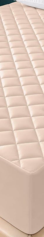 Quilted Mattress Pad – Microfiber, Rayon-Blend & Cotton-Top Styles - Media 1