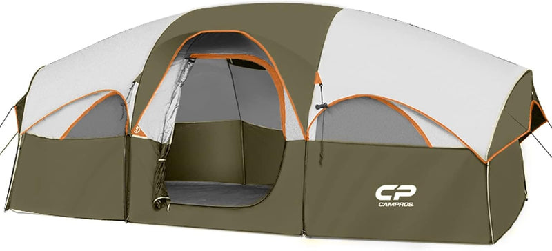 Family Dome Camping Tent - 5-8, 6 & 8 Person - Waterproof, Rainfly & Carry Bag