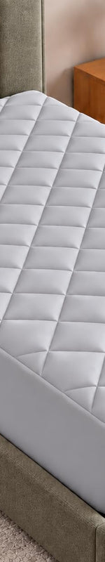 Quilted Mattress Pad – Microfiber, Rayon-Blend & Cotton-Top Styles - Media 1