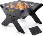 Portable Folding Charcoal Grill & Campfire Fire Pit