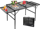 Foldable Camping Table Collapsible Picnic Aluminum Alloy Grill Stand