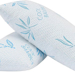 Adjustable Cooling Shredded Memory Foam Pillows, Set of 2 – Standard, Queen & King