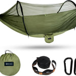ULTRA-LIGHT POP-UP HAMMOCK WITH MOSQUITO NET – SOLO, 660 LB MAX LOAD