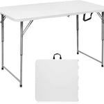 4 ft Adjustable-Height Folding Camping Table