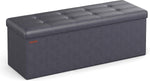 BENCH WITH STORAGE – FOLDING OTTOMAN WITH PADDED SEAT - Media 1