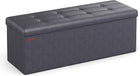 BENCH WITH STORAGE – FOLDING OTTOMAN WITH PADDED SEAT