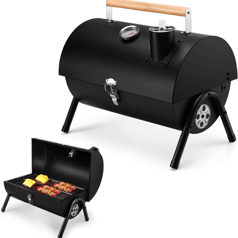 PORTABLE TABLETOP BBQ GRILL – CHARCOAL OUTDOOR GRILLS FOR CAMPING, PATIO, BEACH & BACKYARD