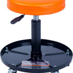 Pneumatic Rolling Mechanic Stool with Wheels – Adjustable Height Shop Stool with Tool Tray, 360° Swivel Seat for Garage & Workshop