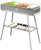 PORTABLE CHARCOAL HIBACHI GRILL – COMMERCIAL-QUALITY FOLDABLE BBQ GRILL FOR CAMPING, BACKYARD & OUTDOOR COOKING